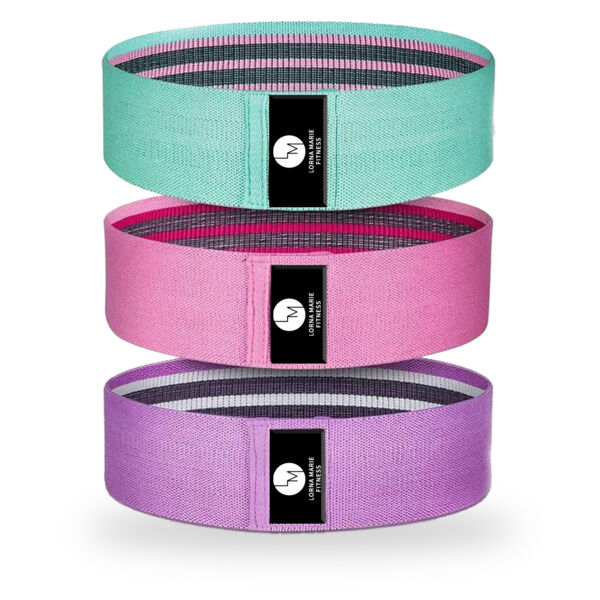 Lorna Marie Fitness  - Fabric Resistance Bans 3 pc Thumbnail